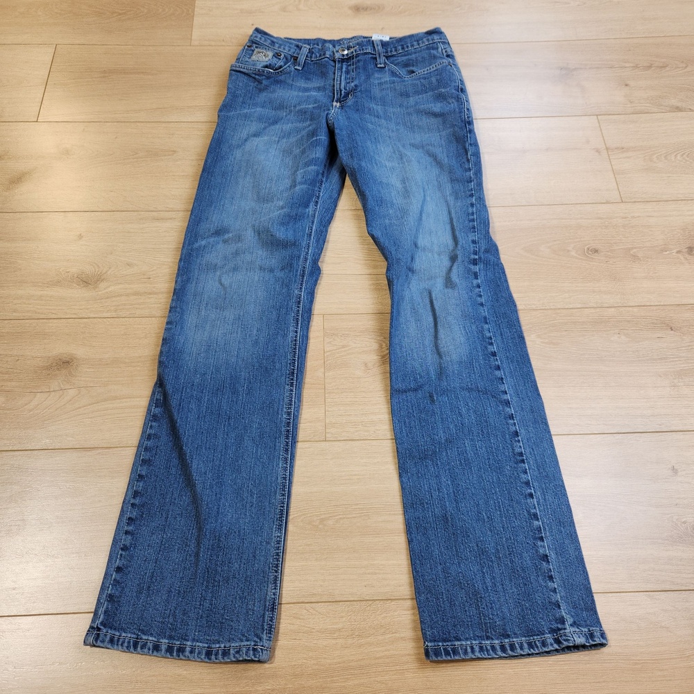 Cinch Silver Label Jeans Mens 29x32 Blue Regular Straight Stretch Denim Western